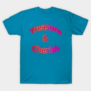 Treasure & Cherish Neon Retro Rainbow T-Shirt